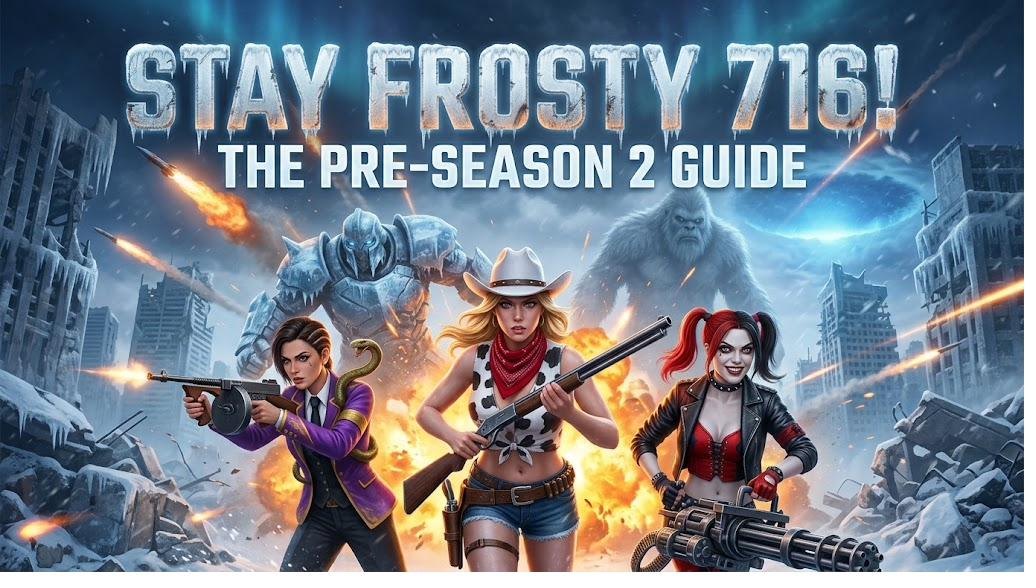 Stay Frosty 716 - the three Season 2 heroes charging through a frozen battlefield